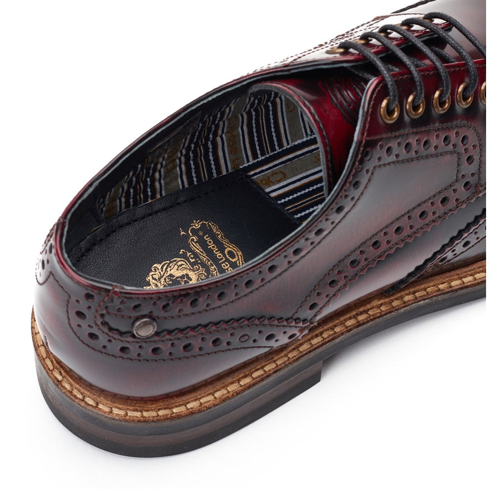 Men's Base London Woburn Hi-Shine Brogue Shoe