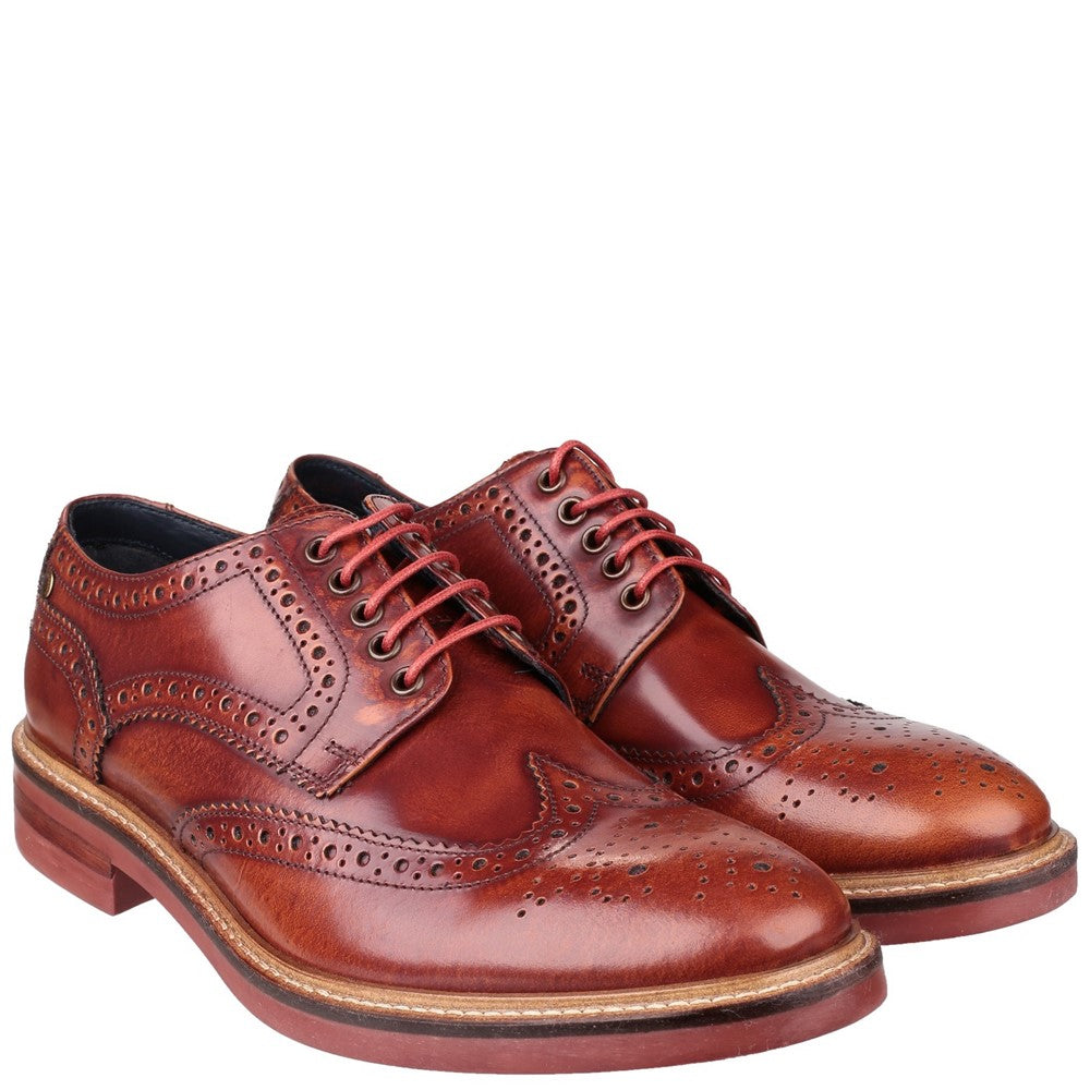 Men's Base London Woburn Hi-Shine Brogue Shoe