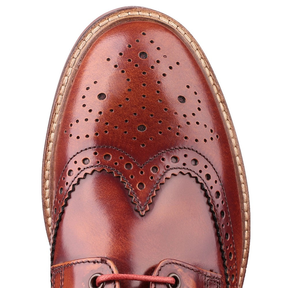 Men's Base London Woburn Hi-Shine Brogue Shoe