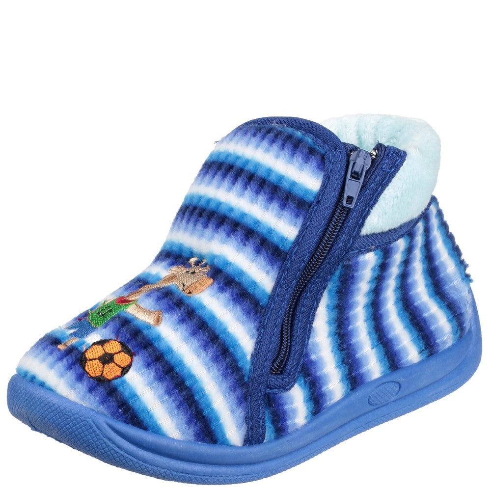 Kids' Mirak Safari Zip Up Bootie Slipper