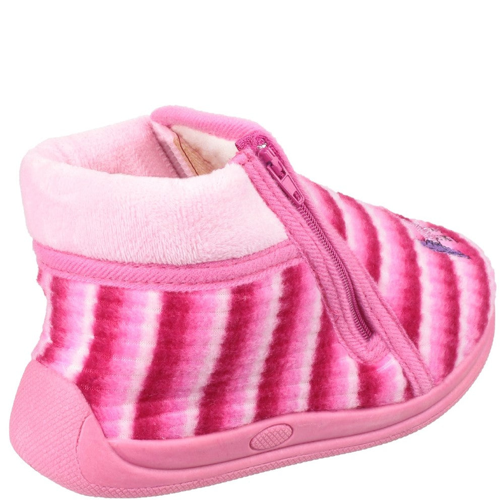 Kids' Mirak Safari Zip Up Bootie Slipper