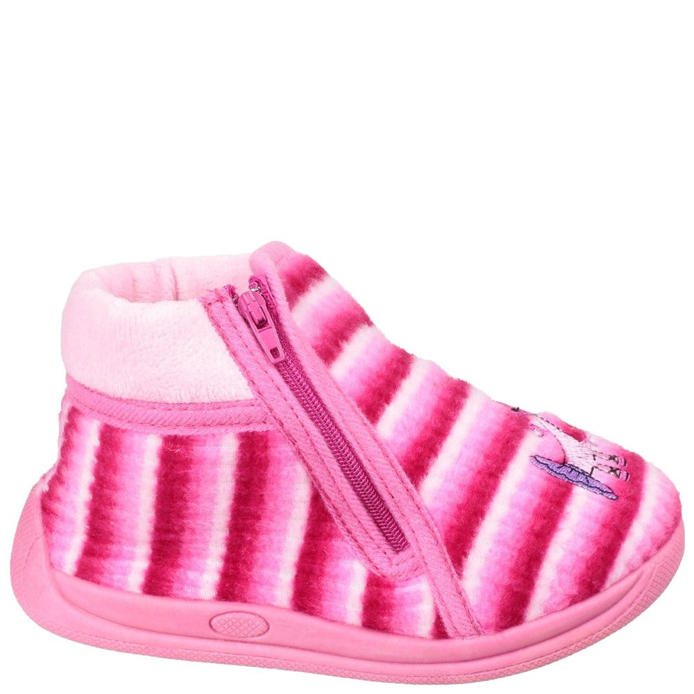 Kids' Mirak Safari Zip Up Bootie Slipper