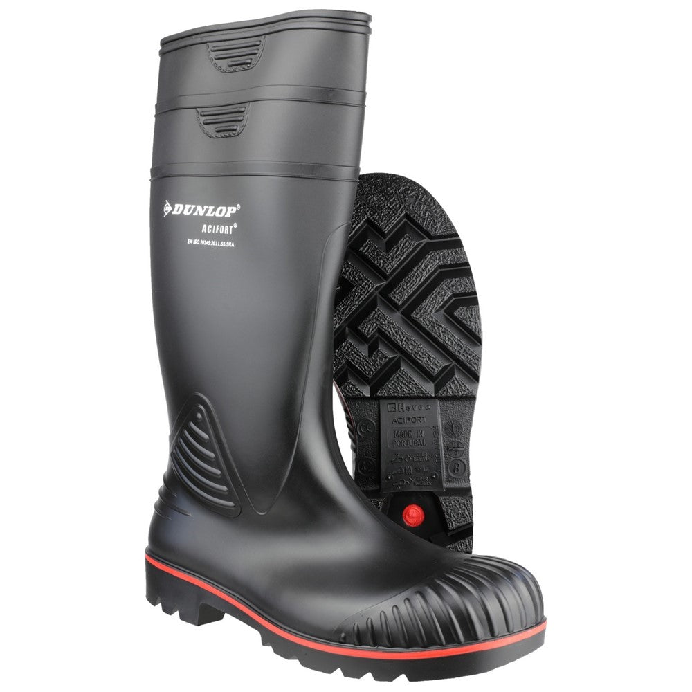 Unisex Dunlop Acifort Heavy Duty Full Safety Wellington