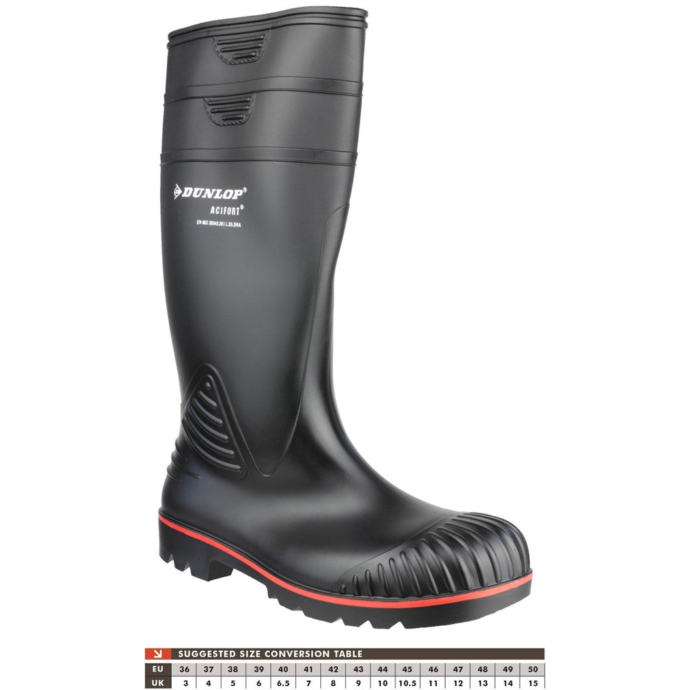 Unisex Dunlop Acifort Heavy Duty Full Safety Wellington