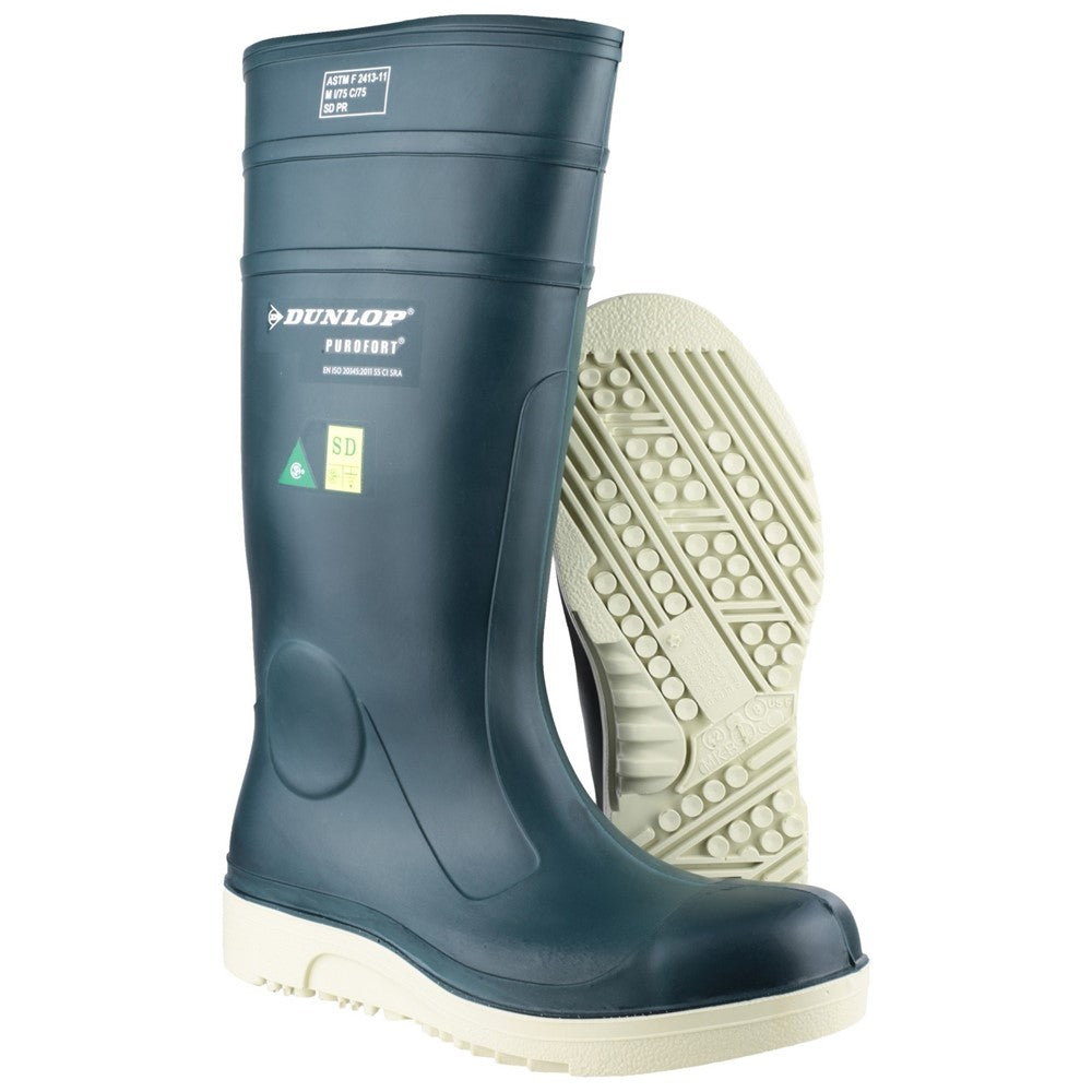 Unisex Dunlop Purofort Comfort Grip Full Safety Wellington