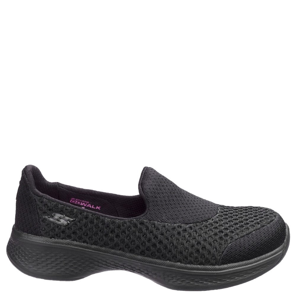 Girls' Skechers Go Walk 4 Kindle Slip On Trainer