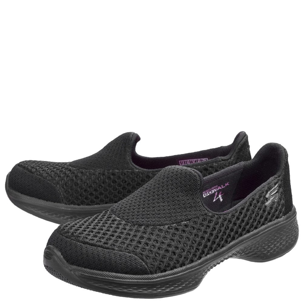 Girls' Skechers Go Walk 4 Kindle Slip On Trainer
