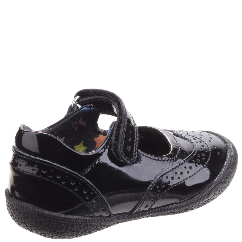 Girls' Hush Puppies Rina Junior Patent School Shoe