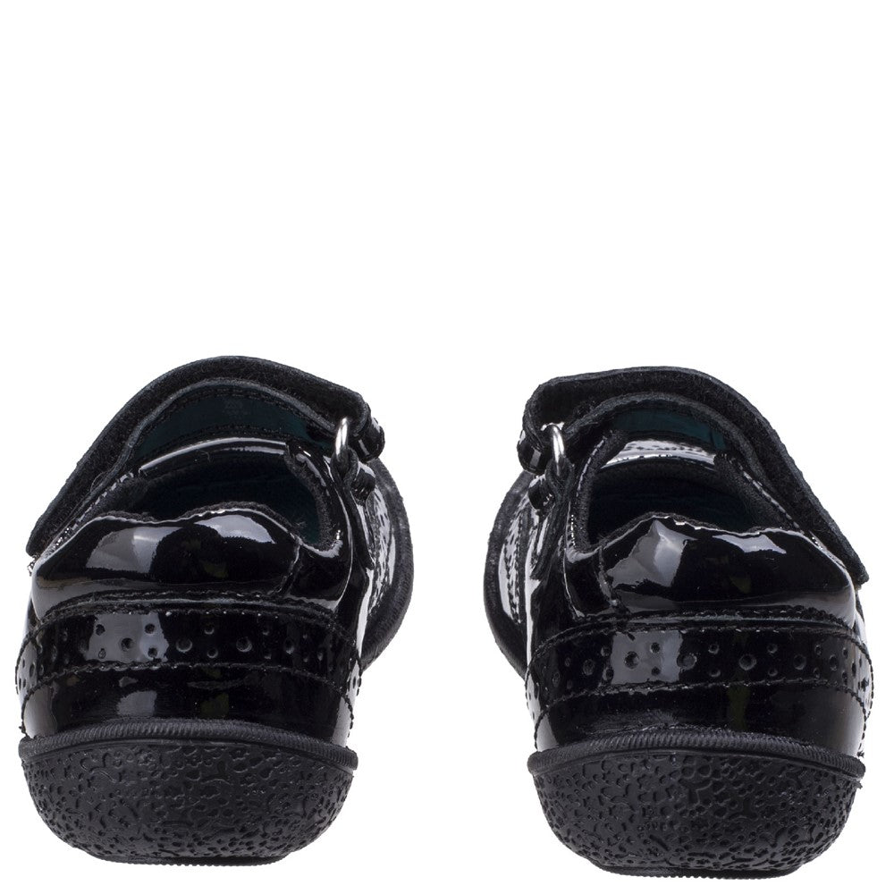 Girls' Hush Puppies Rina Junior Patent School Shoe