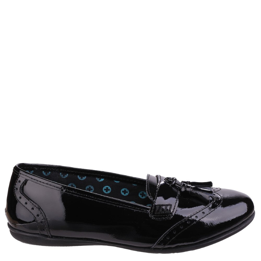 Girls' Hush Puppies Esme Junior Patent School Shoe