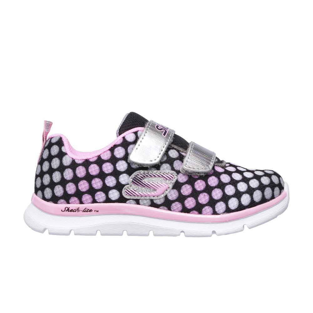 Girls' Skechers Skech-Lite Lil' Dots Touch Fastening Trainer