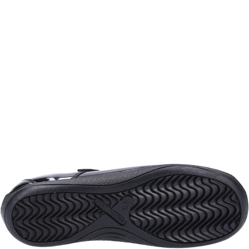 Girls' Hush Puppies Jessica Senior Patent School Shoe