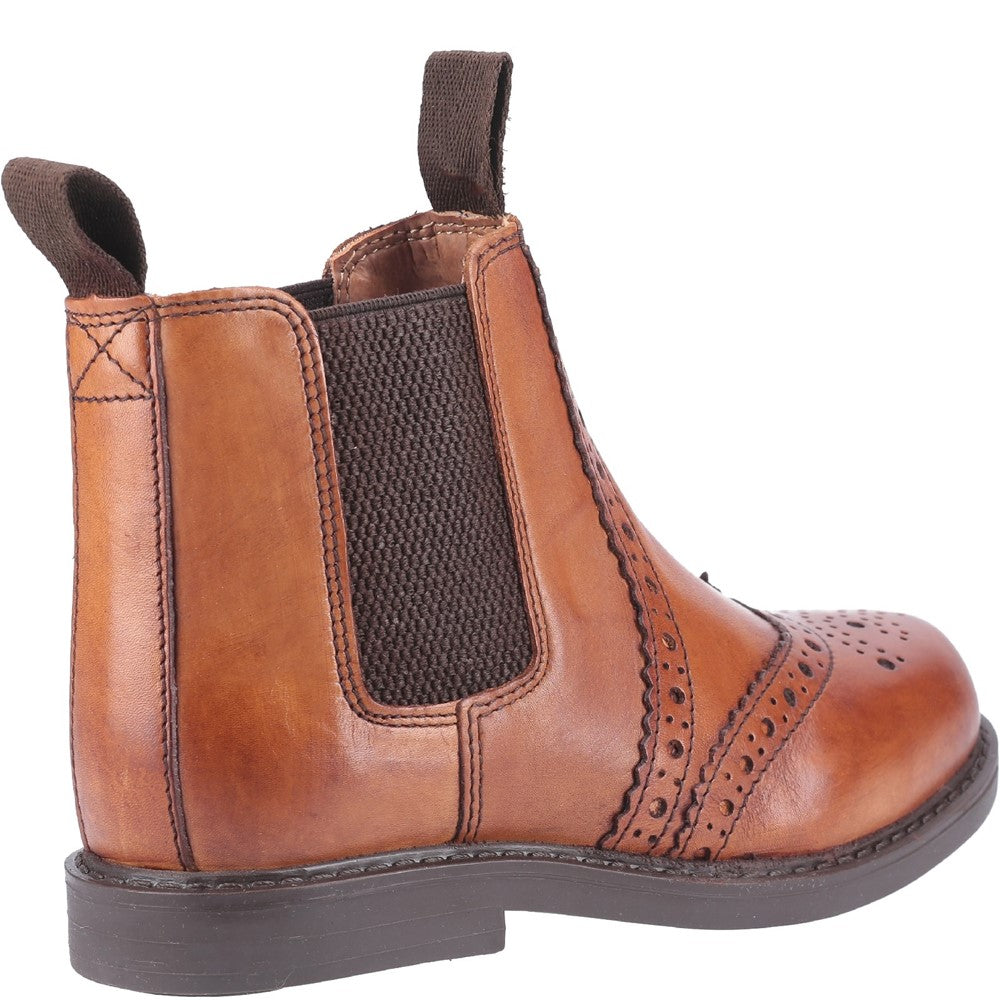 Kids' Cotswold Nympsfield Brogue Pull On Chelsea Boots