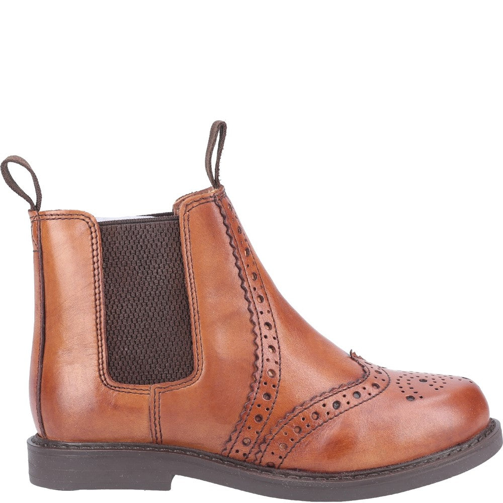 Kids' Cotswold Nympsfield Brogue Pull On Chelsea Boots