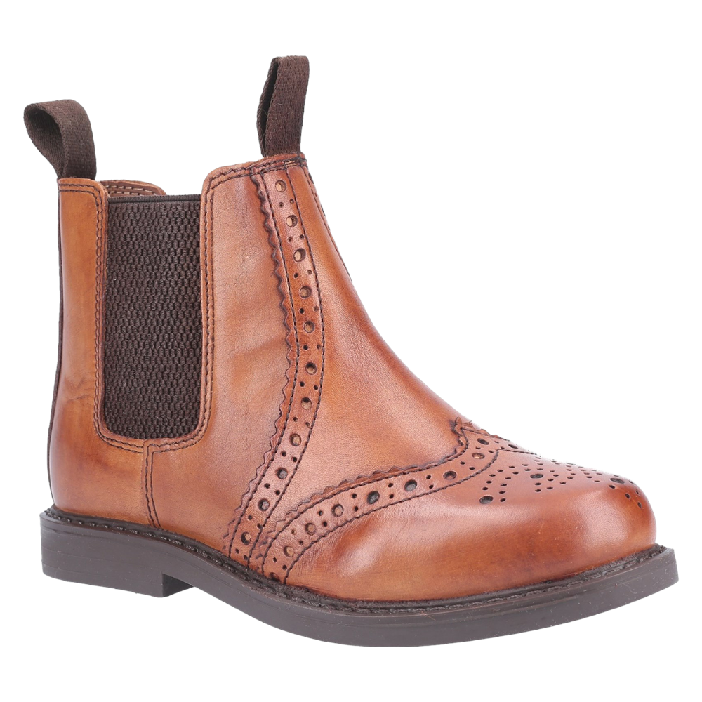Kids' Cotswold Nympsfield Brogue Pull On Chelsea Boots