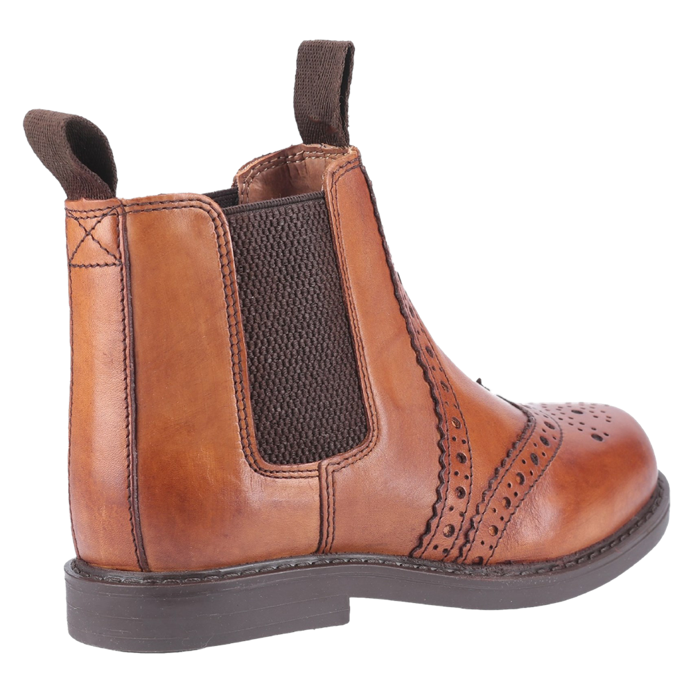 Kids' Cotswold Nympsfield Brogue Pull On Chelsea Boots