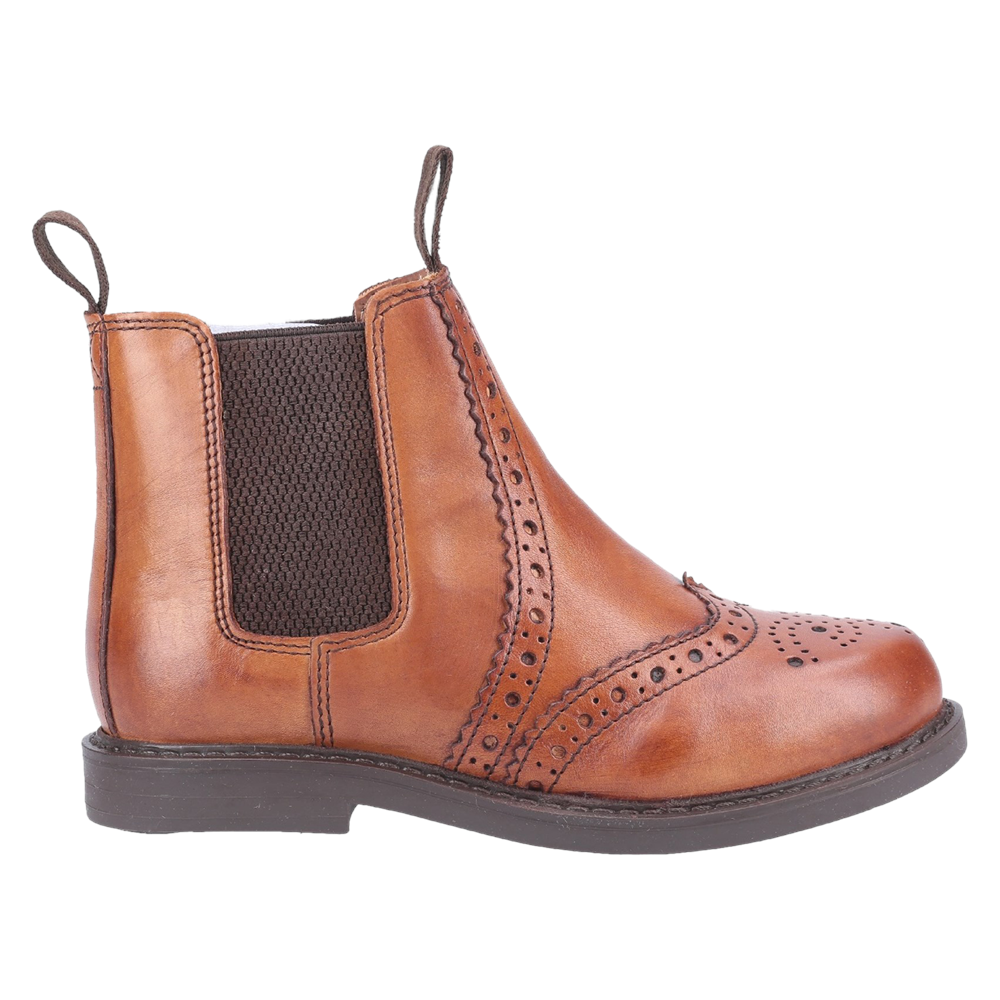 Kids' Cotswold Nympsfield Brogue Pull On Chelsea Boots