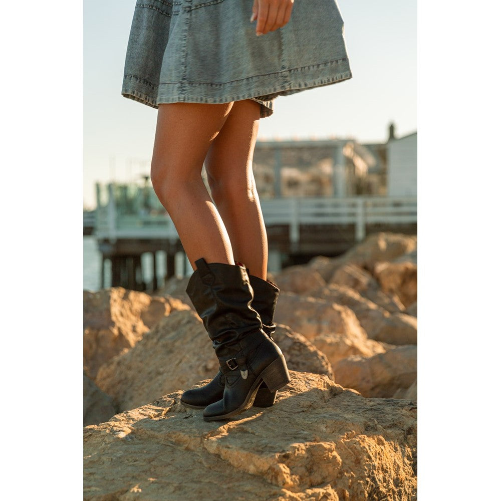 Women's Rocket Dog Sidestep Mid-Calf Western Boot