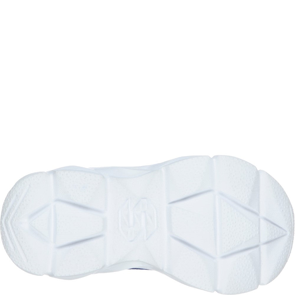 Boys' Skechers Advance-Intergrid Touch Fastening Strap Trainer with Two Layer Mesh Upper