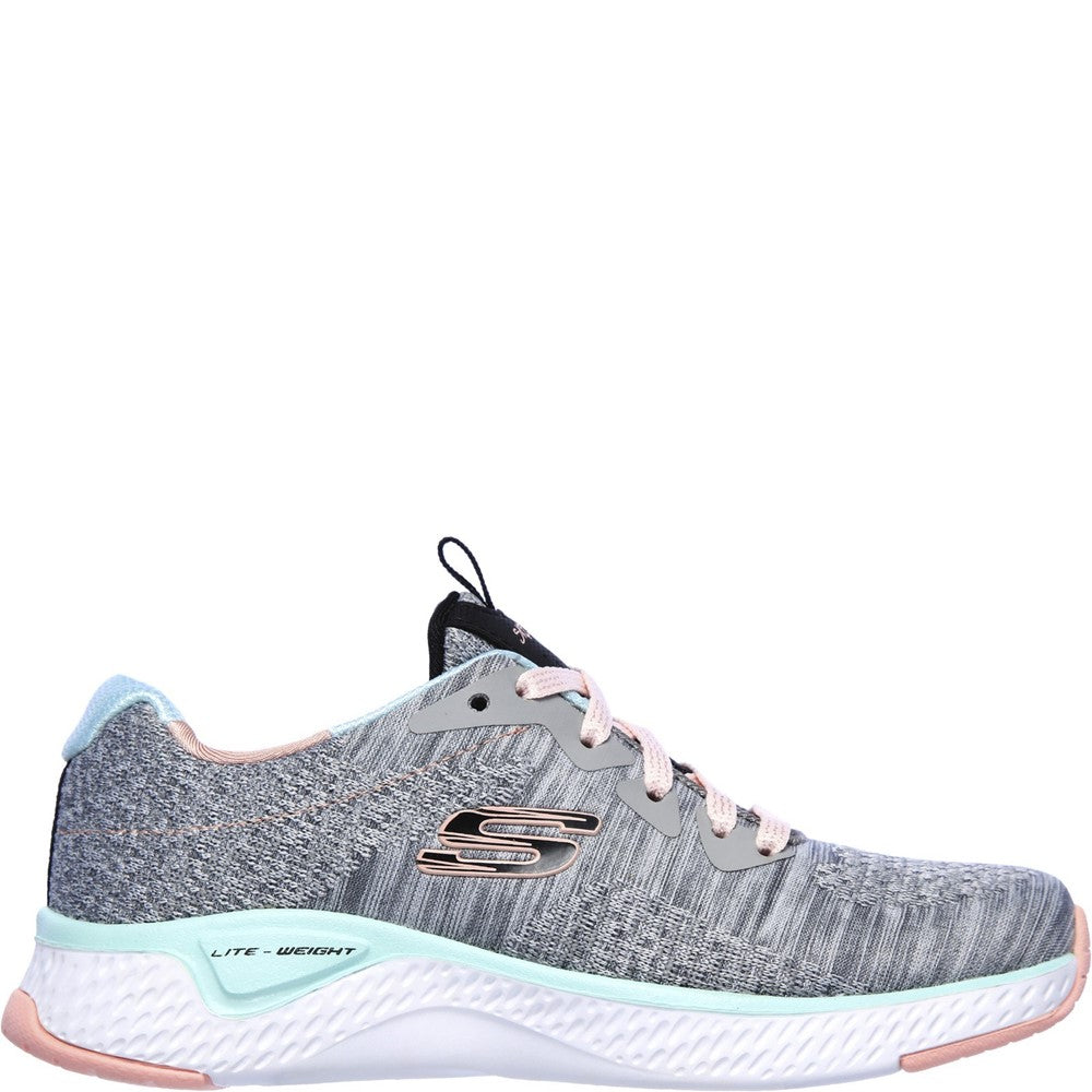 Girls' Skechers Solar Fuse Brisk Escape Lace Up Trainer