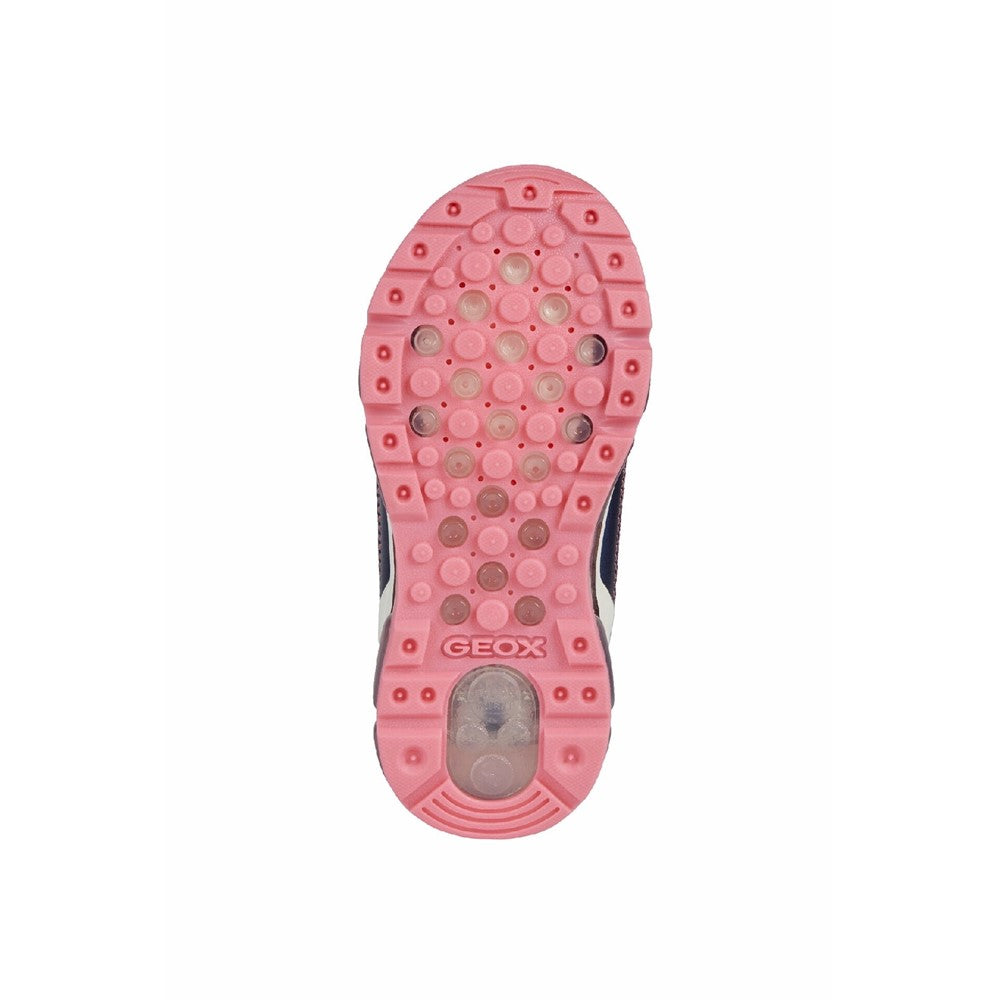 Girls' Geox J Android Girl C Lace up and Touch Fastening Trainer