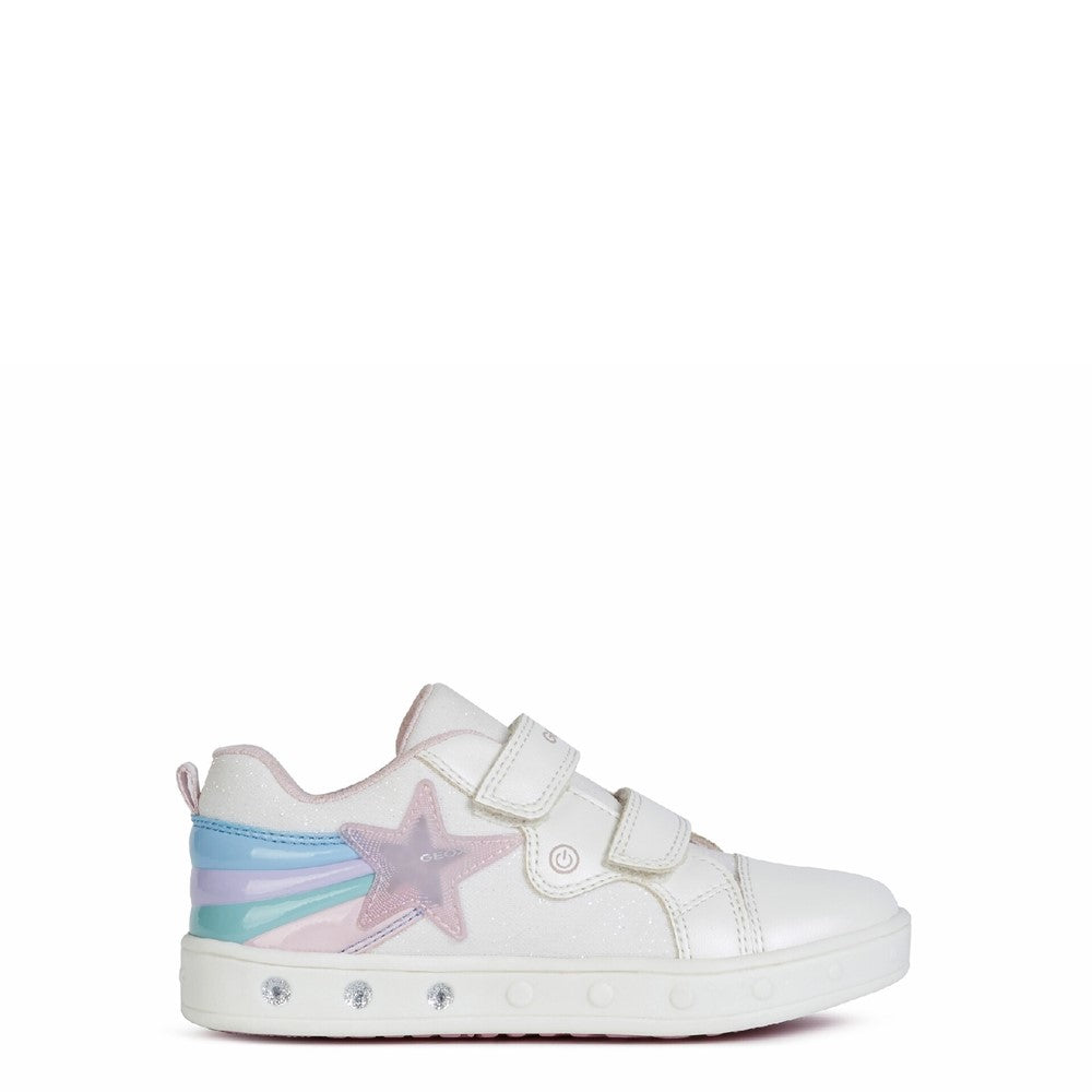 Girls' Geox J Skylin Girl C Touch Fastening Trainer