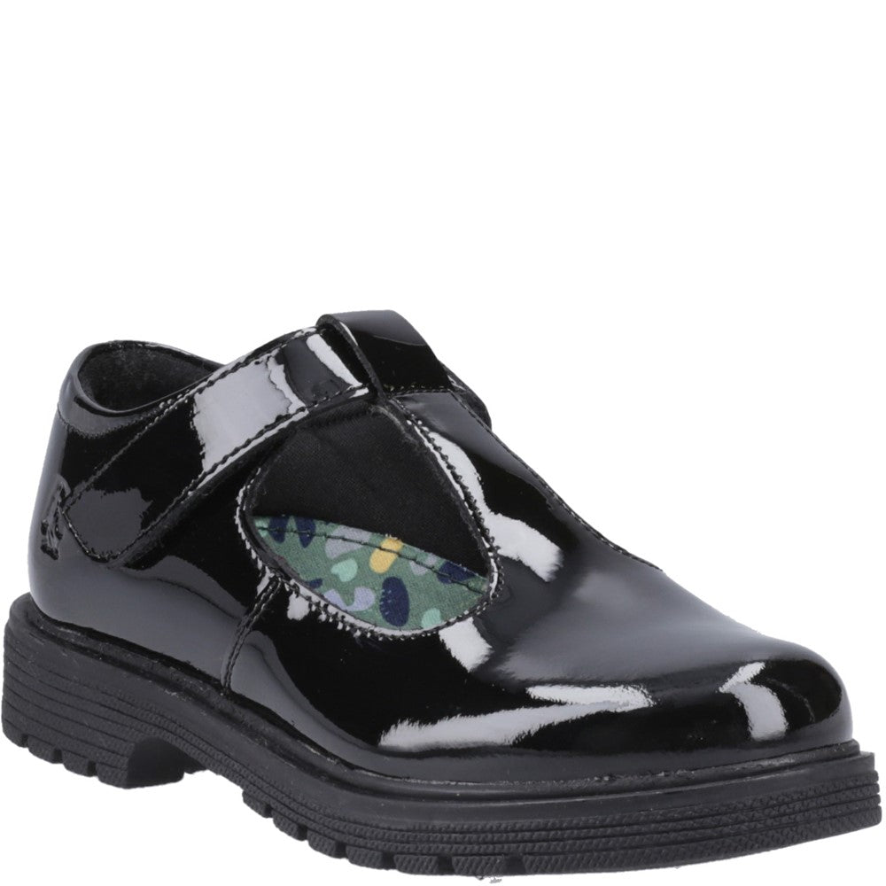 Girls' Hush Puppies Gracie Junior Patent School Shoe
