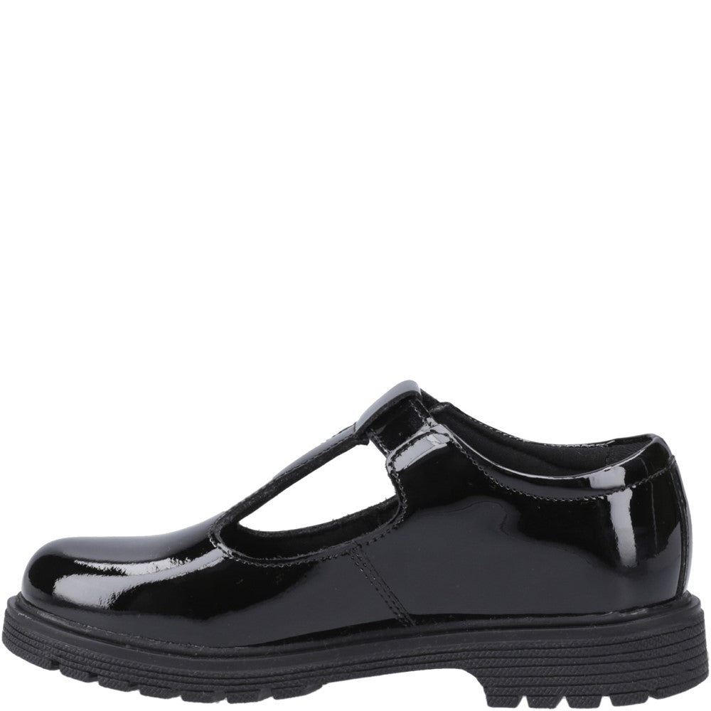 Girls' Hush Puppies Gracie Junior Patent School Shoe