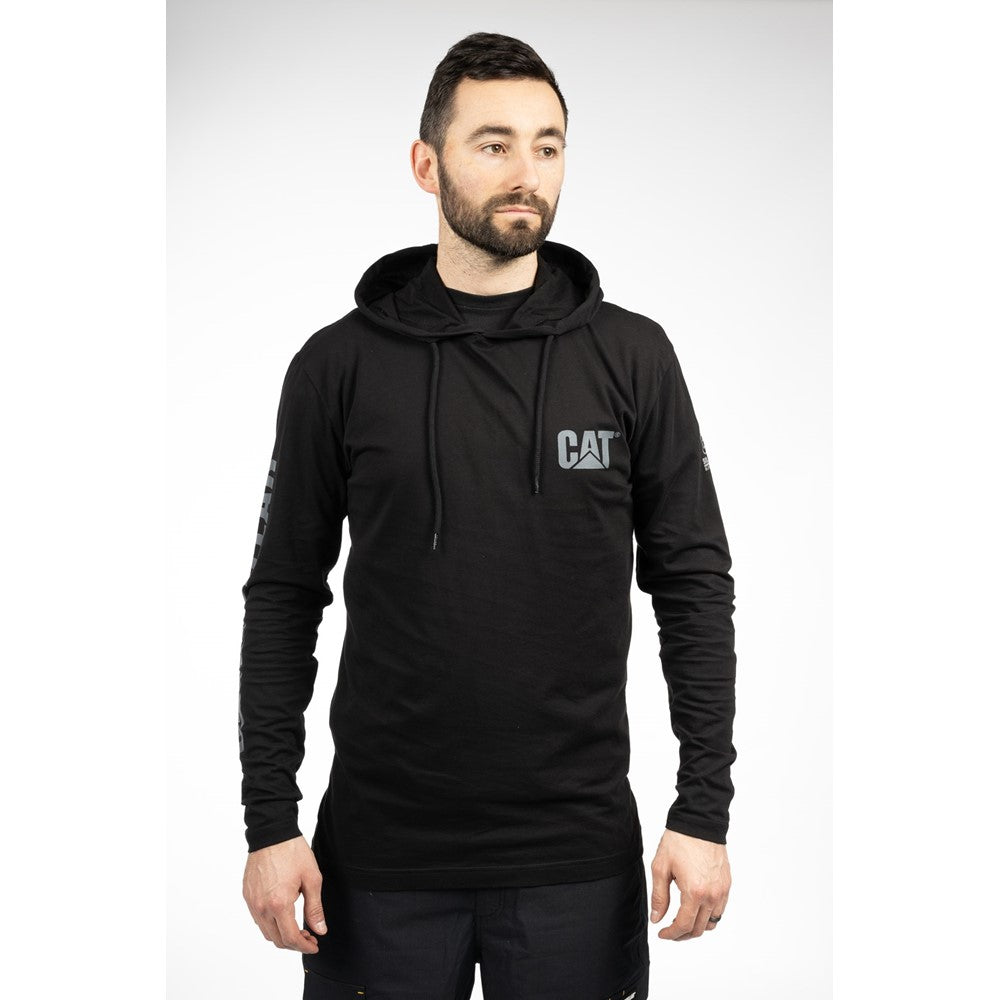 Men's Caterpillar Hooded Long Sleeve Tee