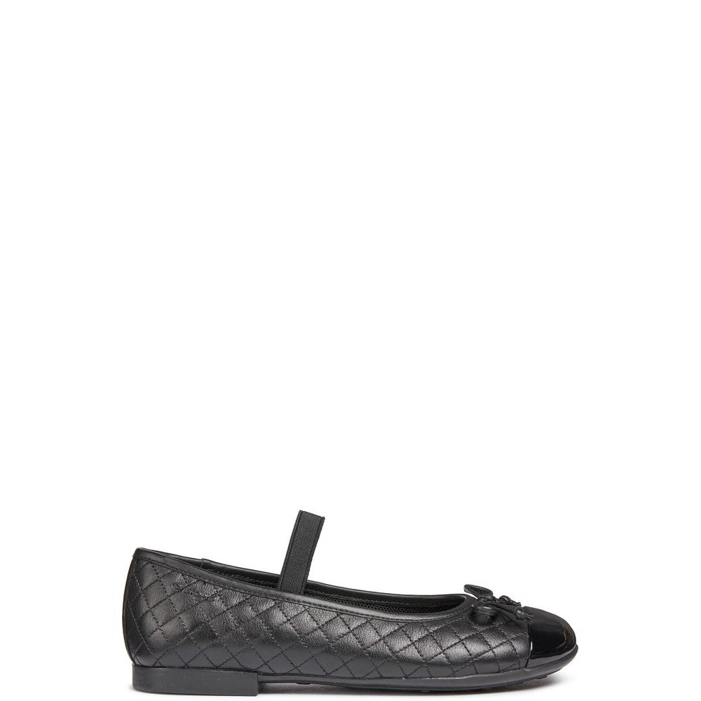 Girls' Geox Plie' Quilted Senior Ballerina