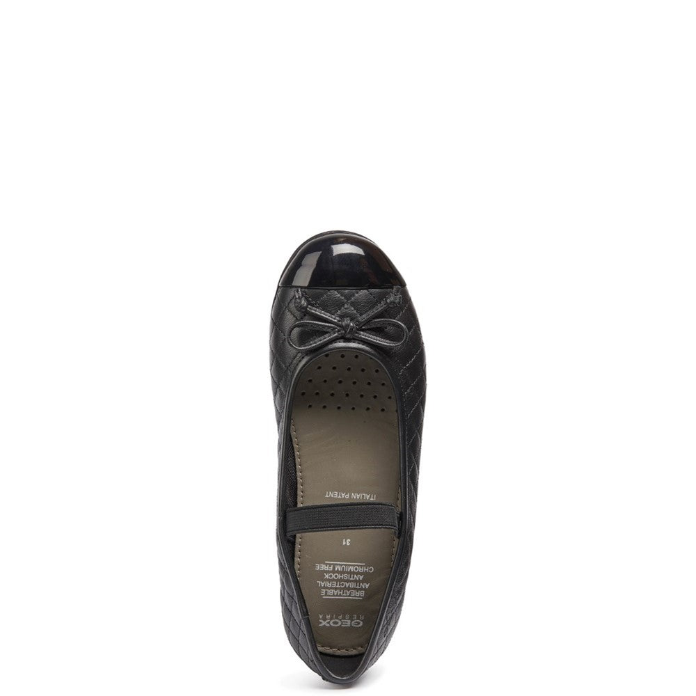 Girls' Geox Plie' Quilted Senior Ballerina