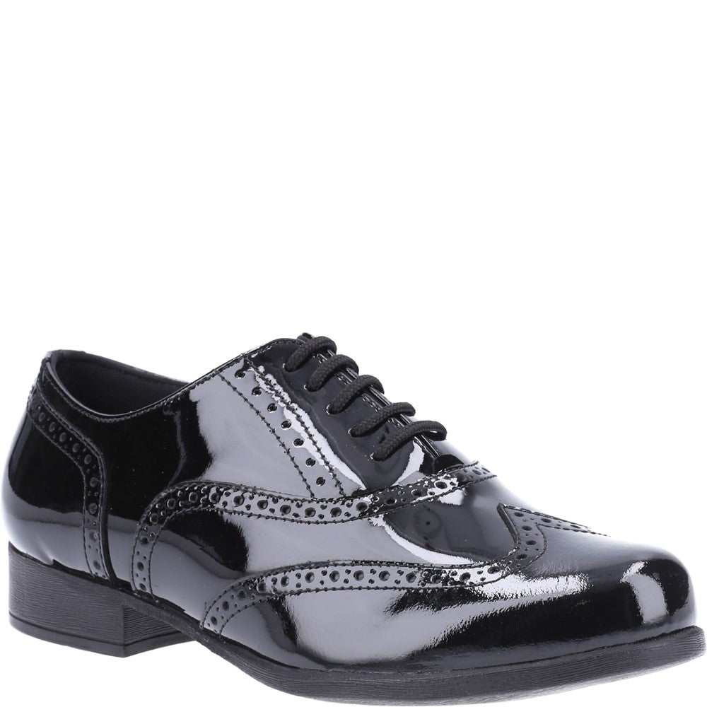 Girls' Hush Puppies Kada Junior Patent School Shoe
