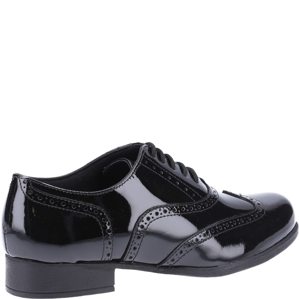 Girls' Hush Puppies Kada Senior XL Patent School Shoe