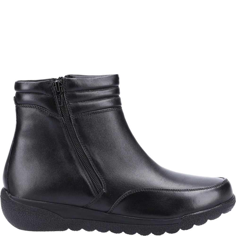Women's Fleet & Foster Morocco Twin Zip Wide Fit Ankle Boot
