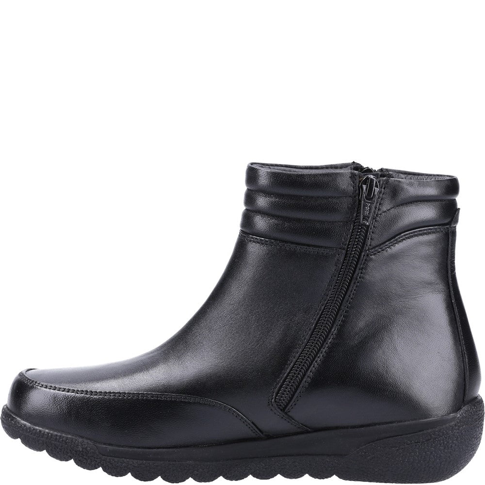 Women's Fleet & Foster Morocco Twin Zip Wide Fit Ankle Boot