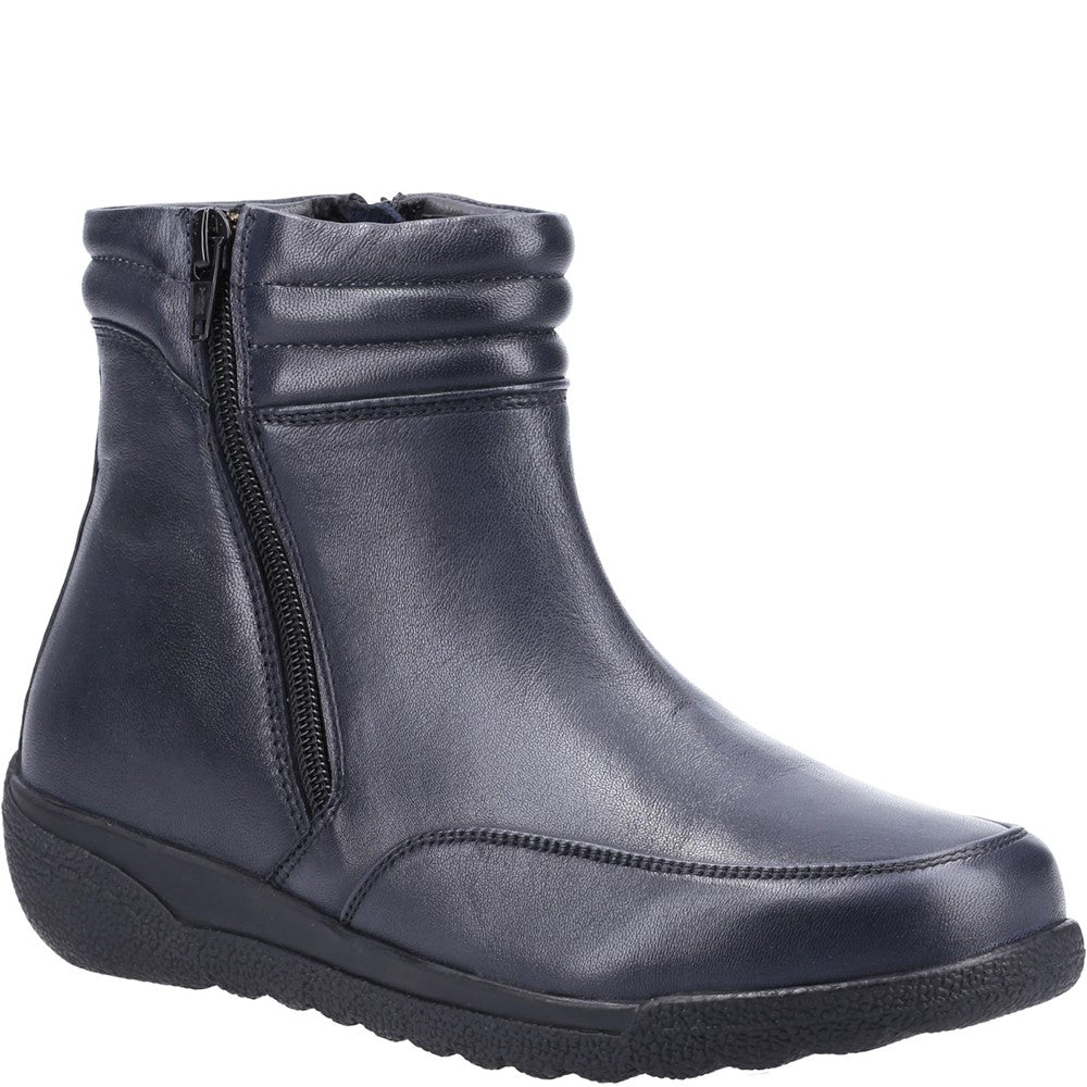Women's Fleet & Foster Morocco Twin Zip Wide Fit Ankle Boot