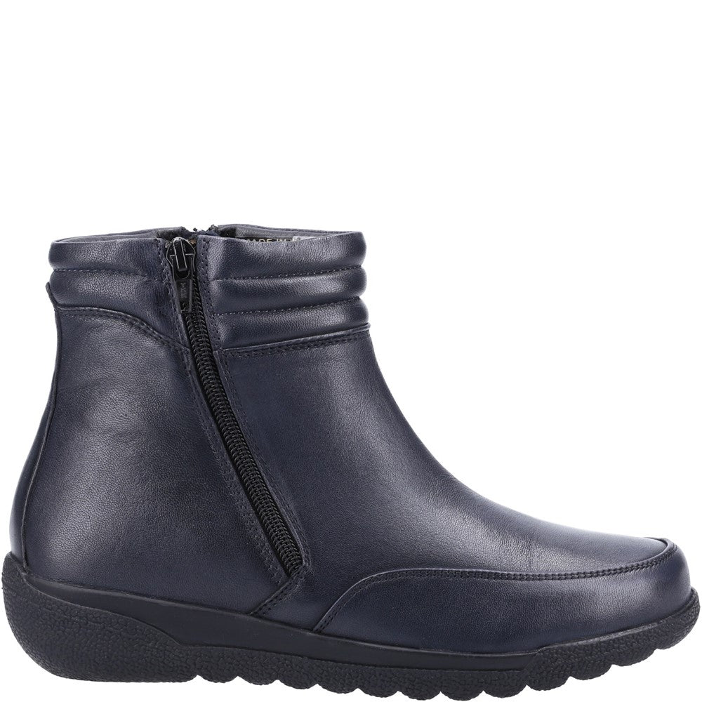 Women's Fleet & Foster Morocco Twin Zip Wide Fit Ankle Boot