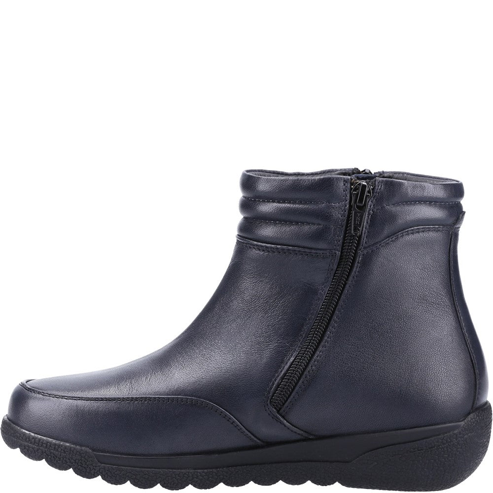 Women's Fleet & Foster Morocco Twin Zip Wide Fit Ankle Boot