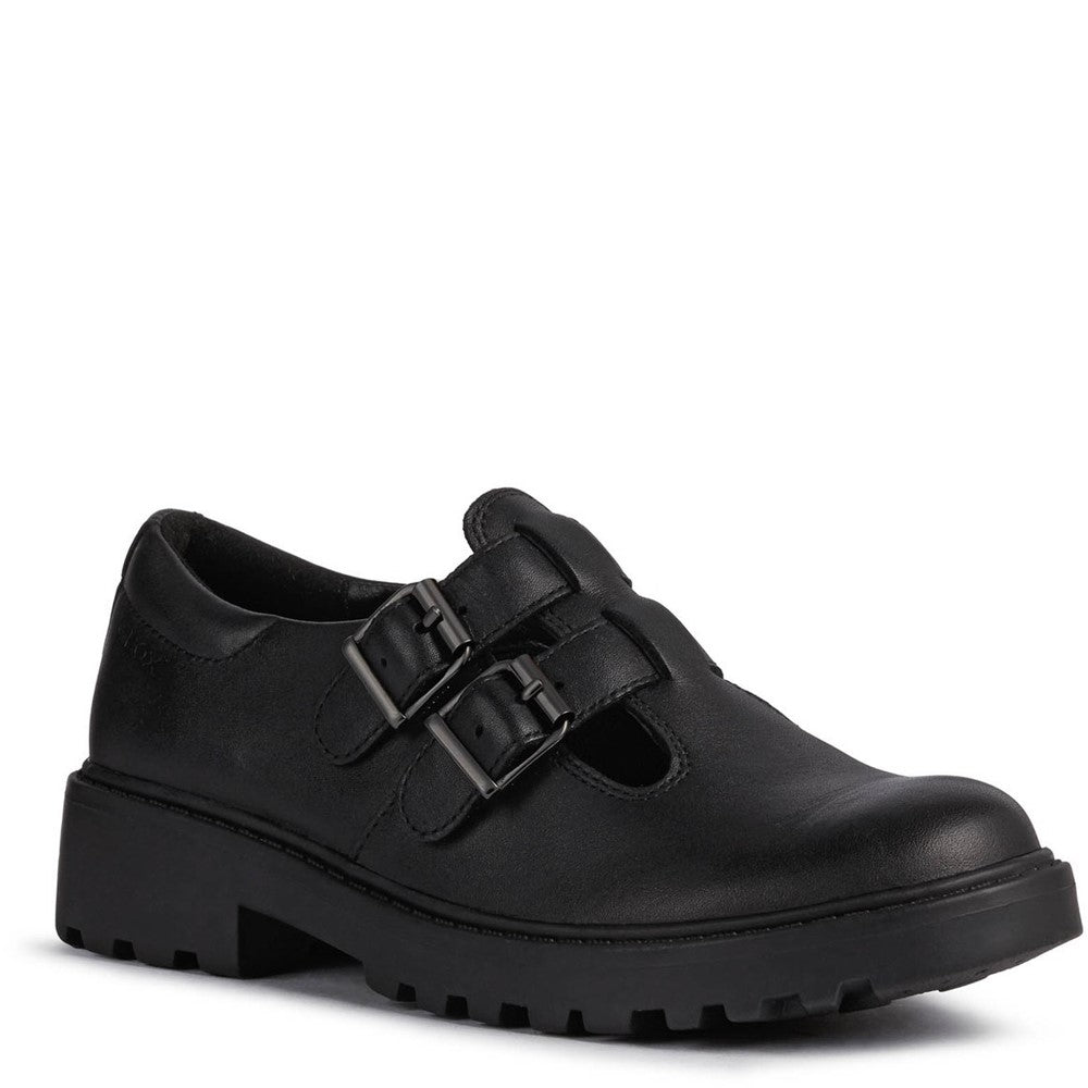 Girls' Geox Casey Double Buckle Senior Shoes