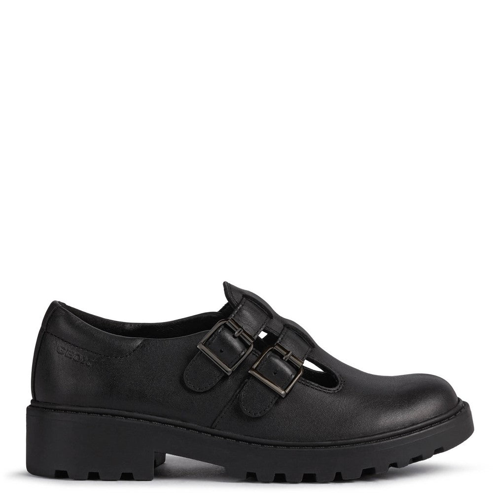 Girls' Geox Casey Double Buckle Senior Shoes