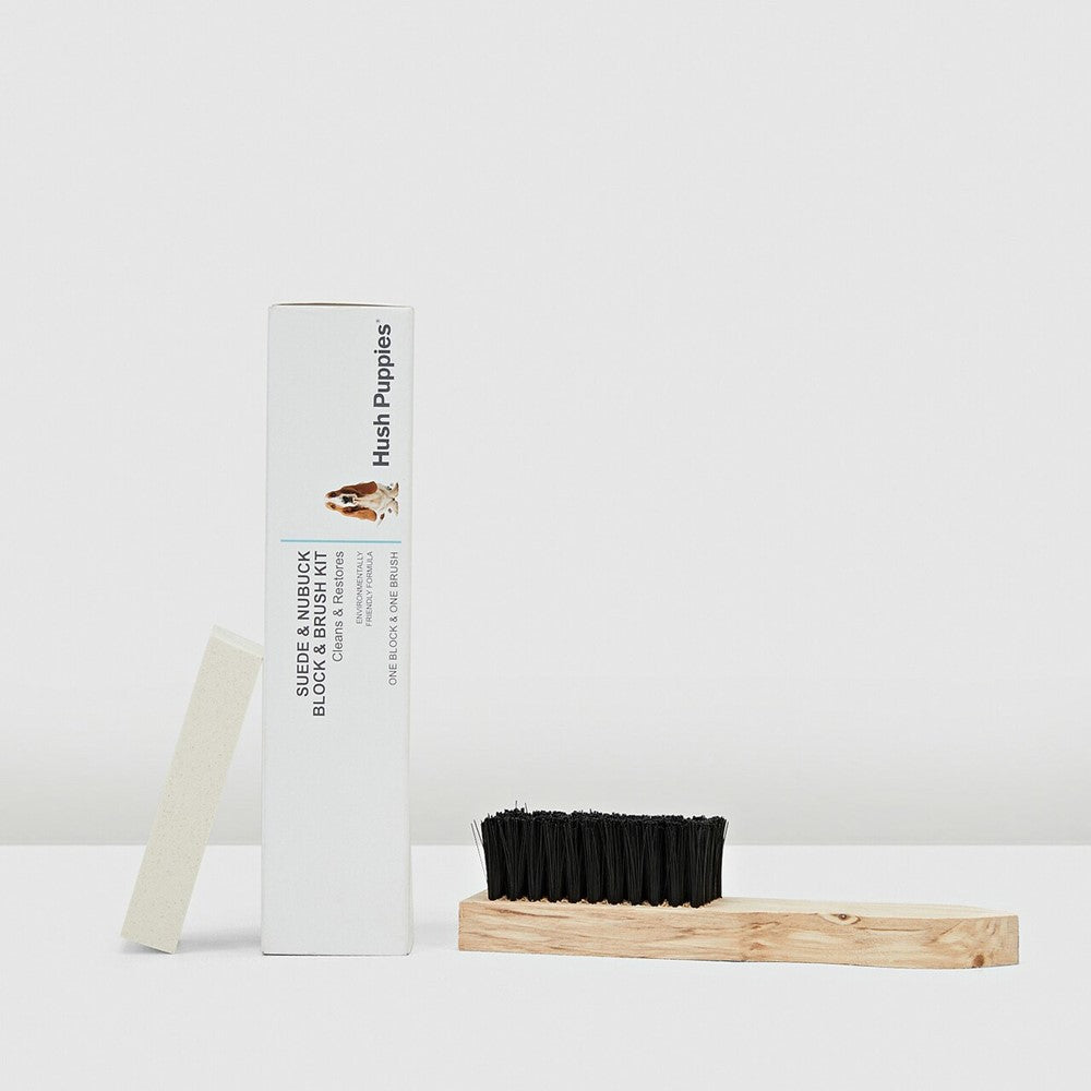 Unisex Hush Puppies Suede Block and Brush Kit