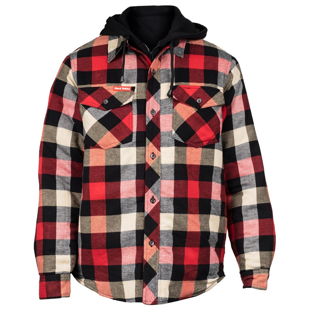 Men's Hard Yakka Quilted Flannel Shacket