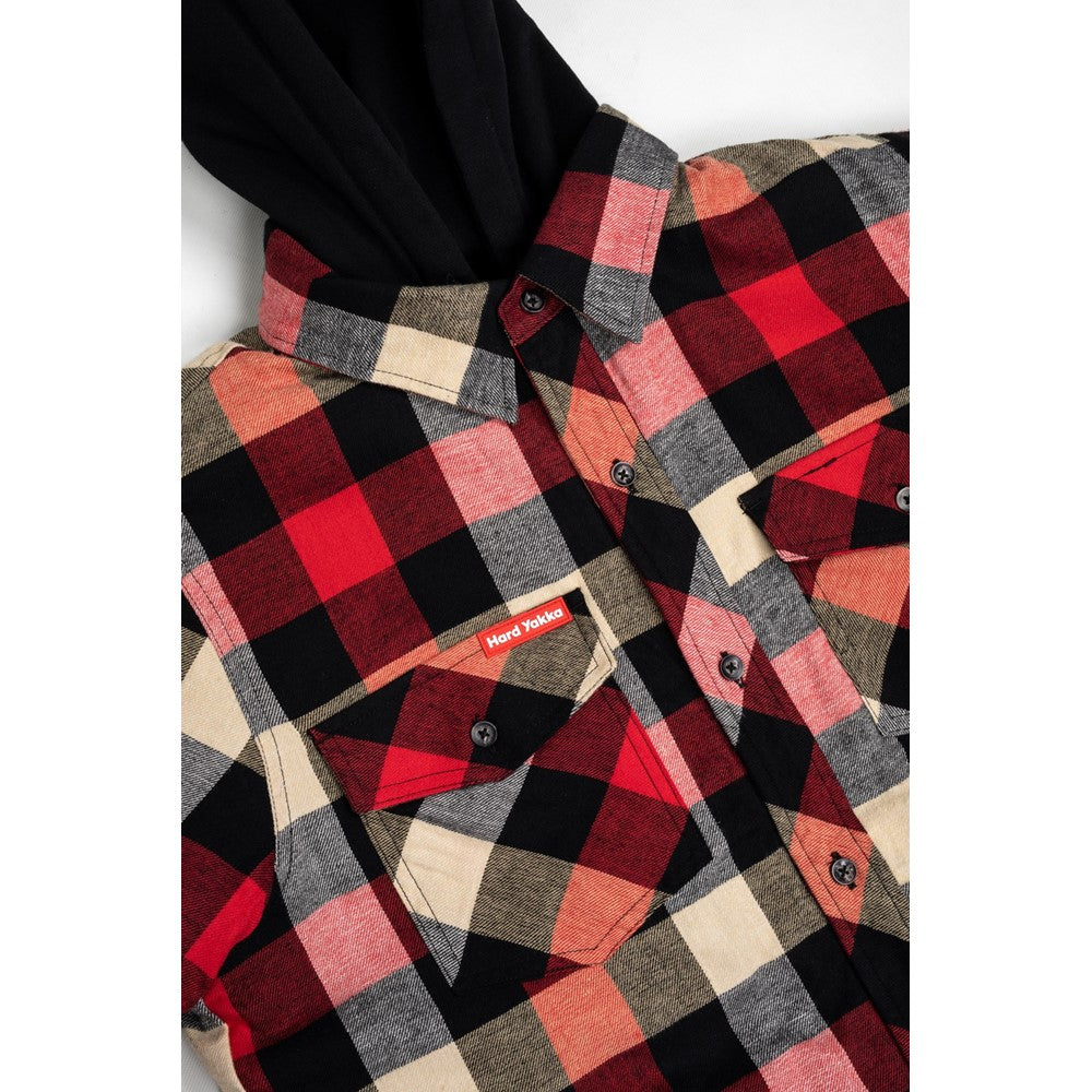 Men's Hard Yakka Quilted Flannel Shacket