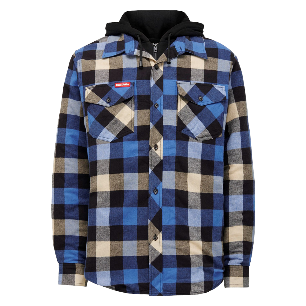 Men's Hard Yakka Quilted Flannel Shacket