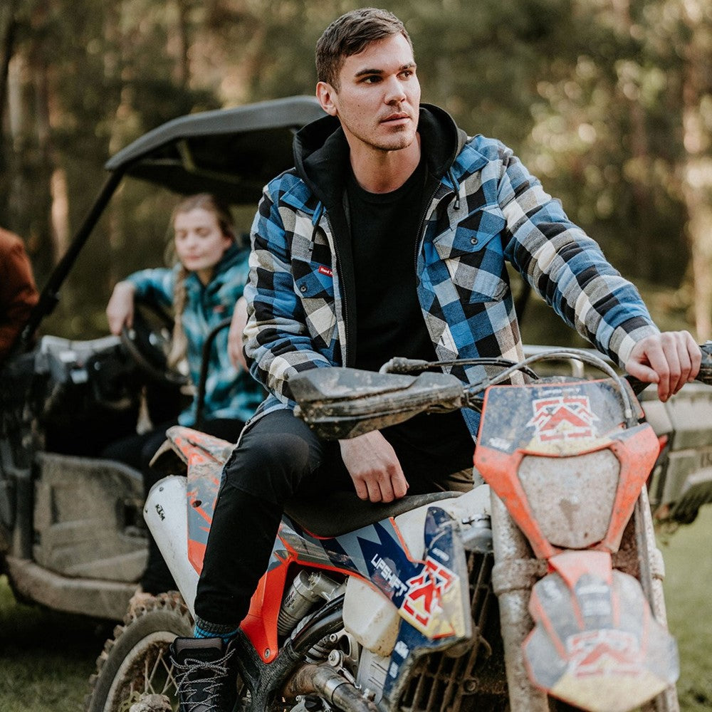 Men's Hard Yakka Quilted Flannel Shacket
