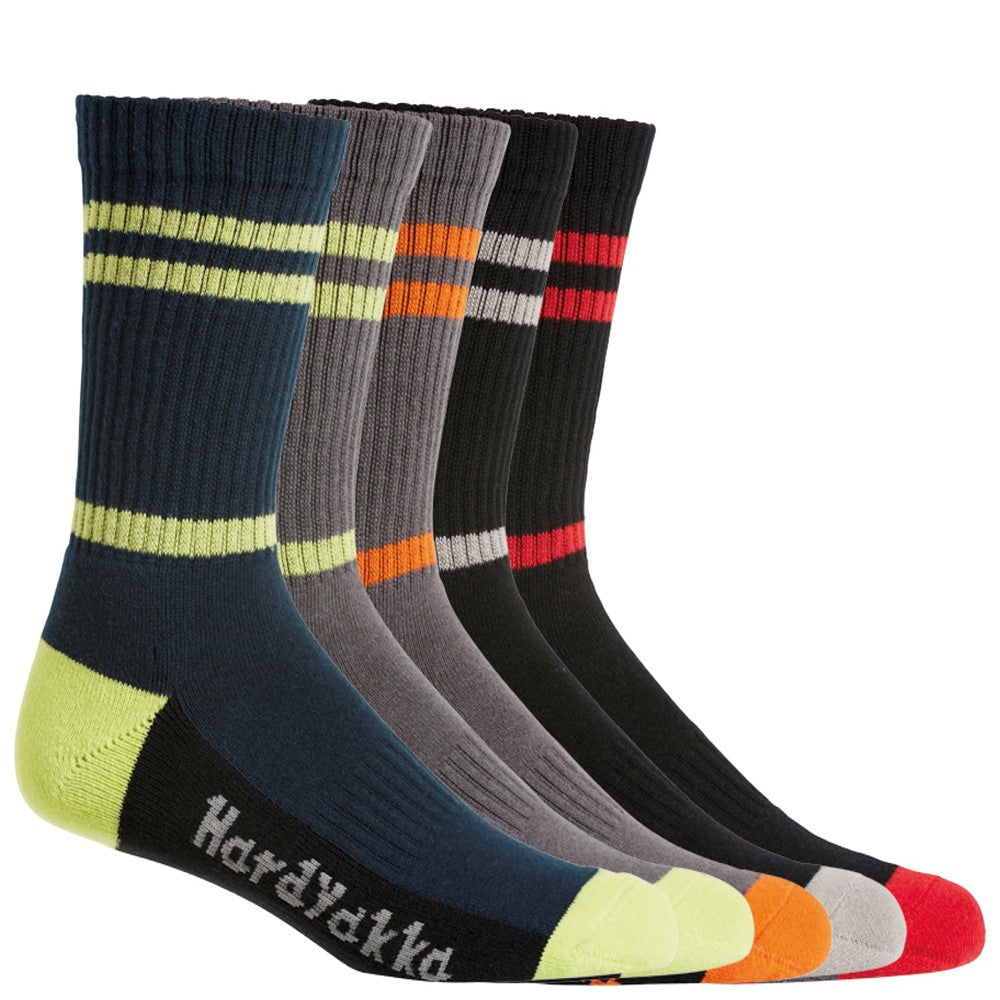 Men's Hard Yakka Crew Five Pack Worksock