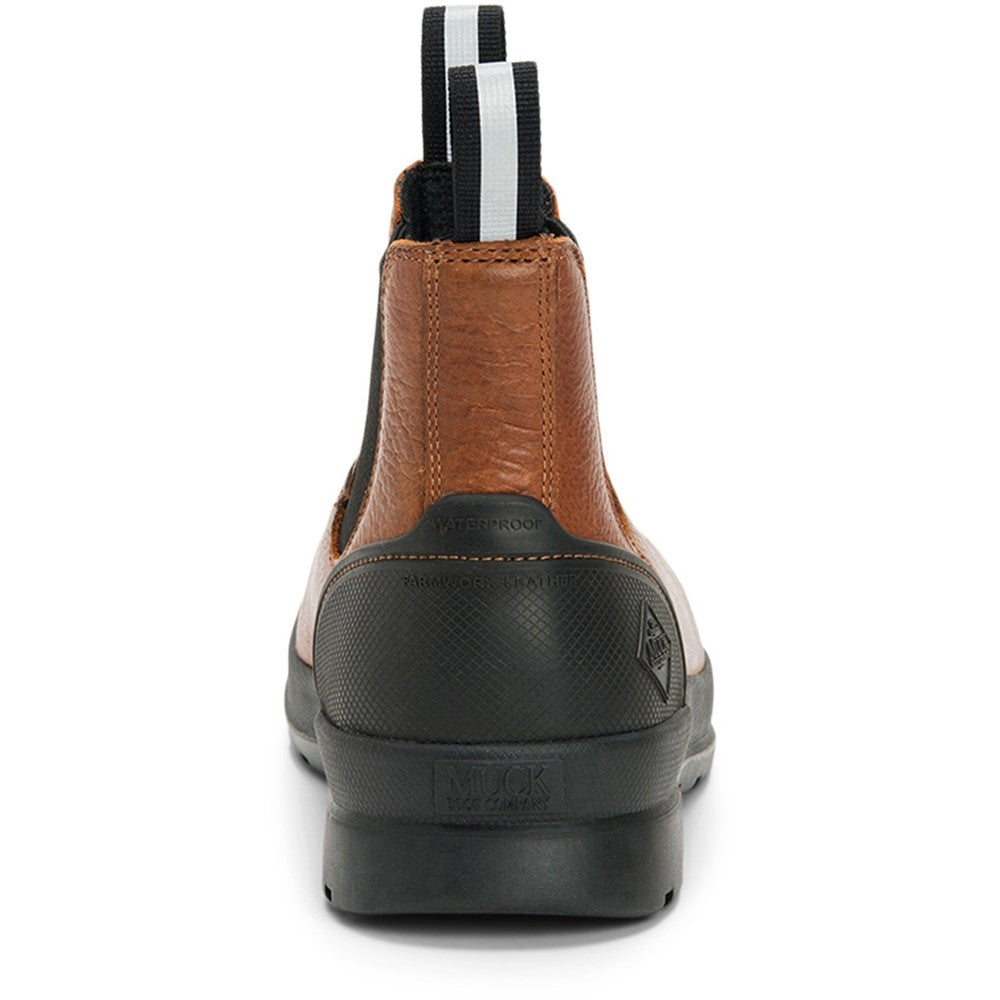 Men's Muck Boots Chore Farm Leather Wide Fit Chelsea Boot