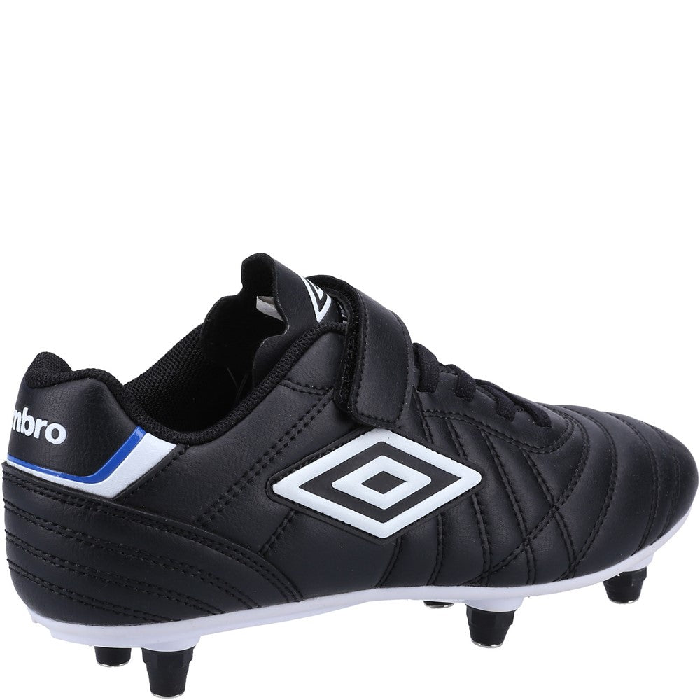Kids' Umbro Speciali Liga Soft Ground Jnr Touch Fastening Football Boot