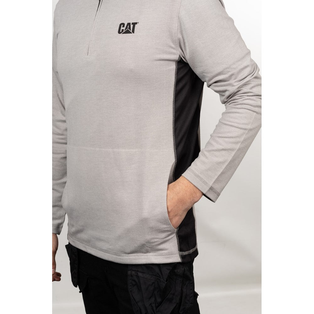 Men's Caterpillar Coolmax Quarter Zip Hoodie