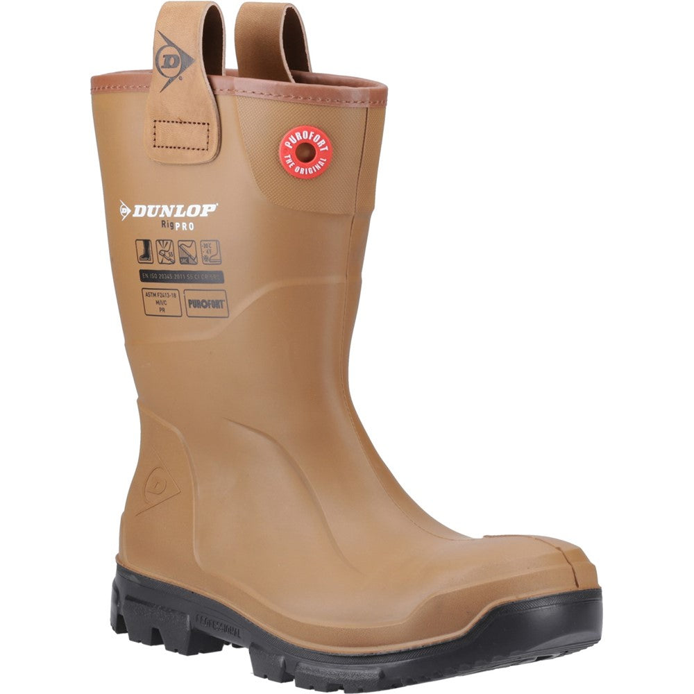 Unisex Dunlop Purofort RigPRO Full Safety Synthetic Fur lining Wellington